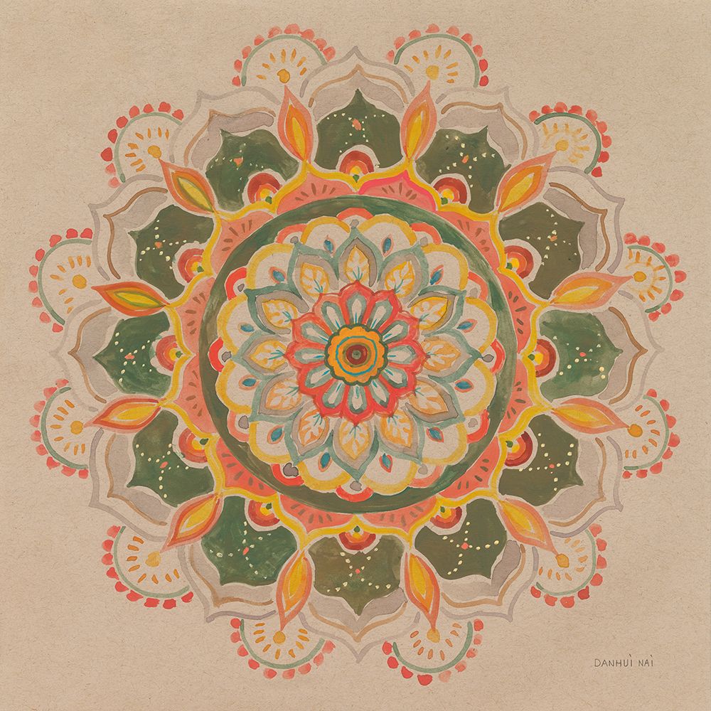 Earthy Mandala art print by Danhui Nai for $57.95 CAD