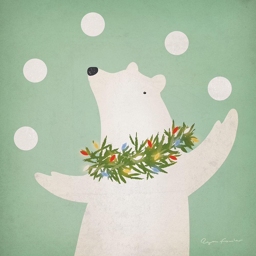 Circus Polar Bear art print by Ryan Fowler for $57.95 CAD