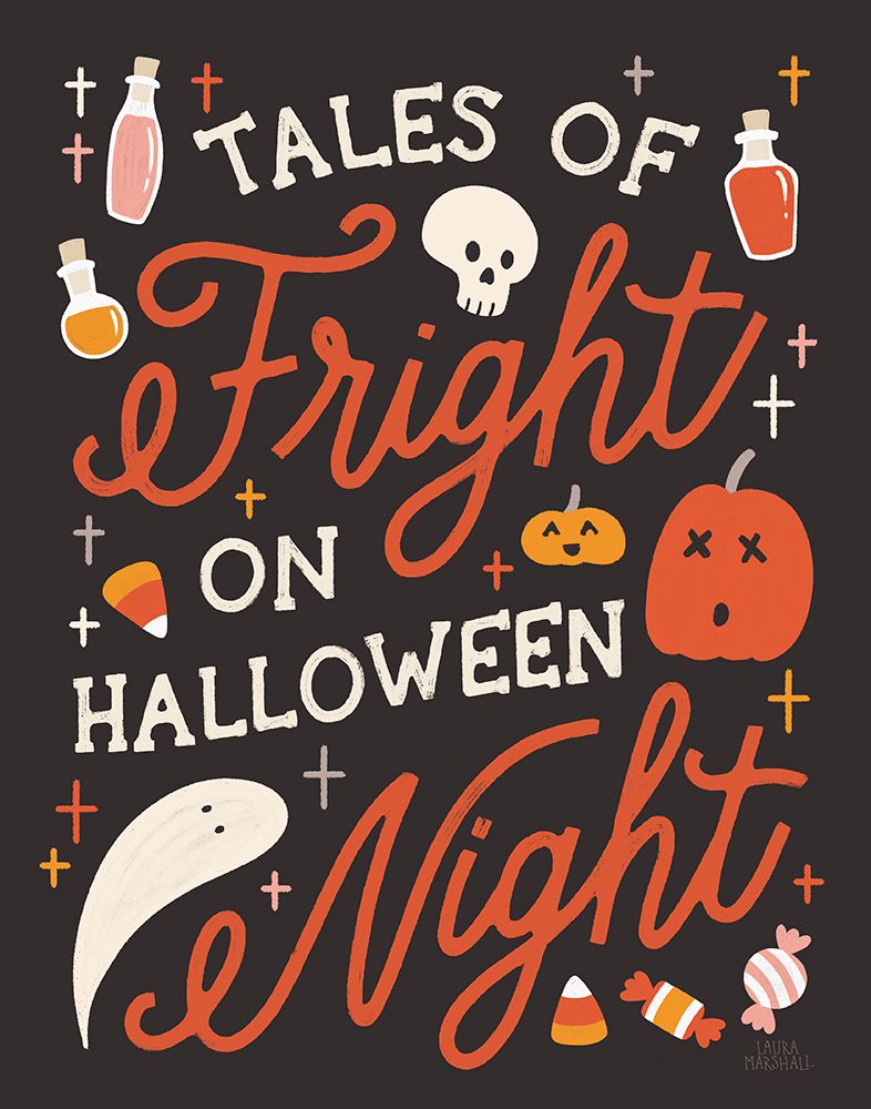 Trick or Treat VII with White art print by Laura Marshall for $57.95 CAD