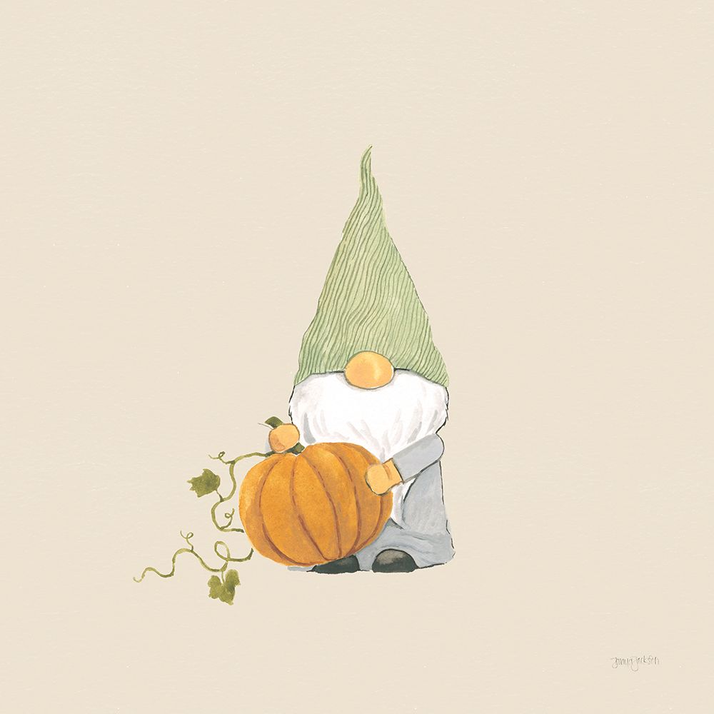 Harvest Gnomes I Neutral art print by Jenaya Jackson for $57.95 CAD