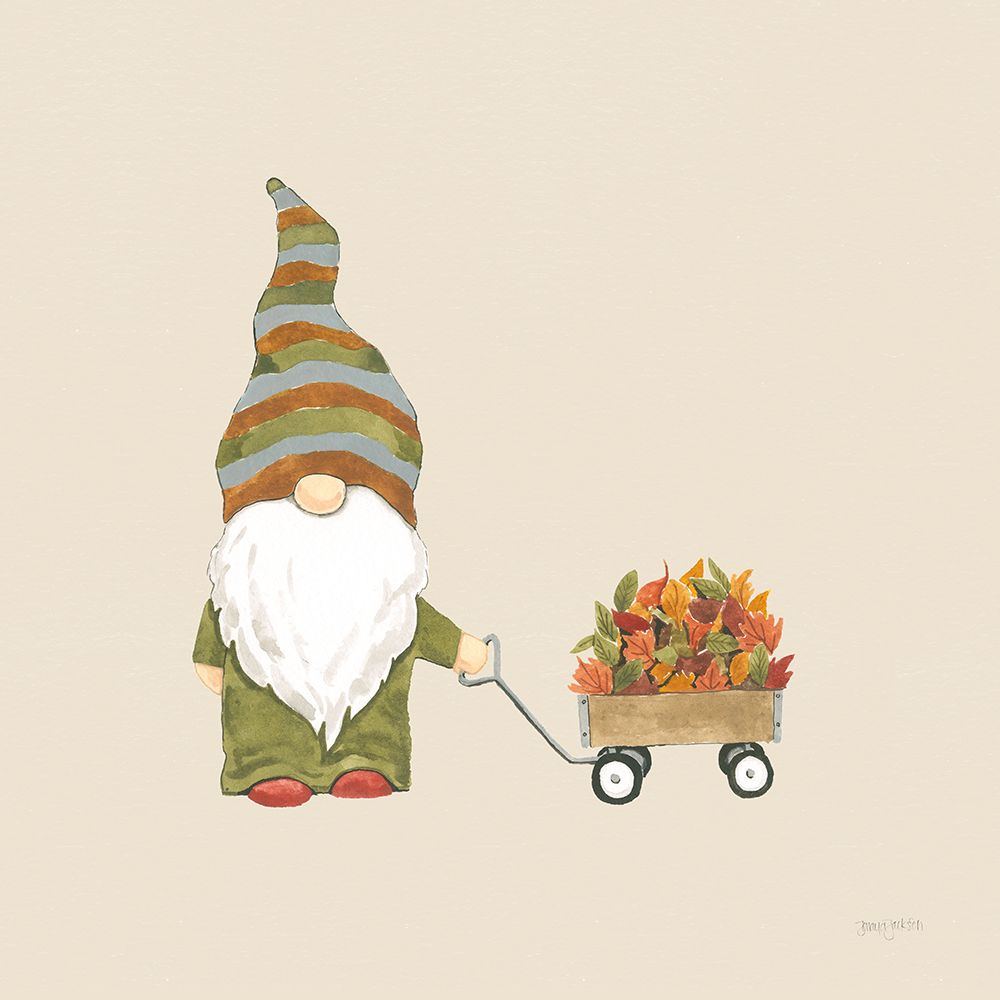 Harvest Gnomes II Neutral art print by Jenaya Jackson for $57.95 CAD
