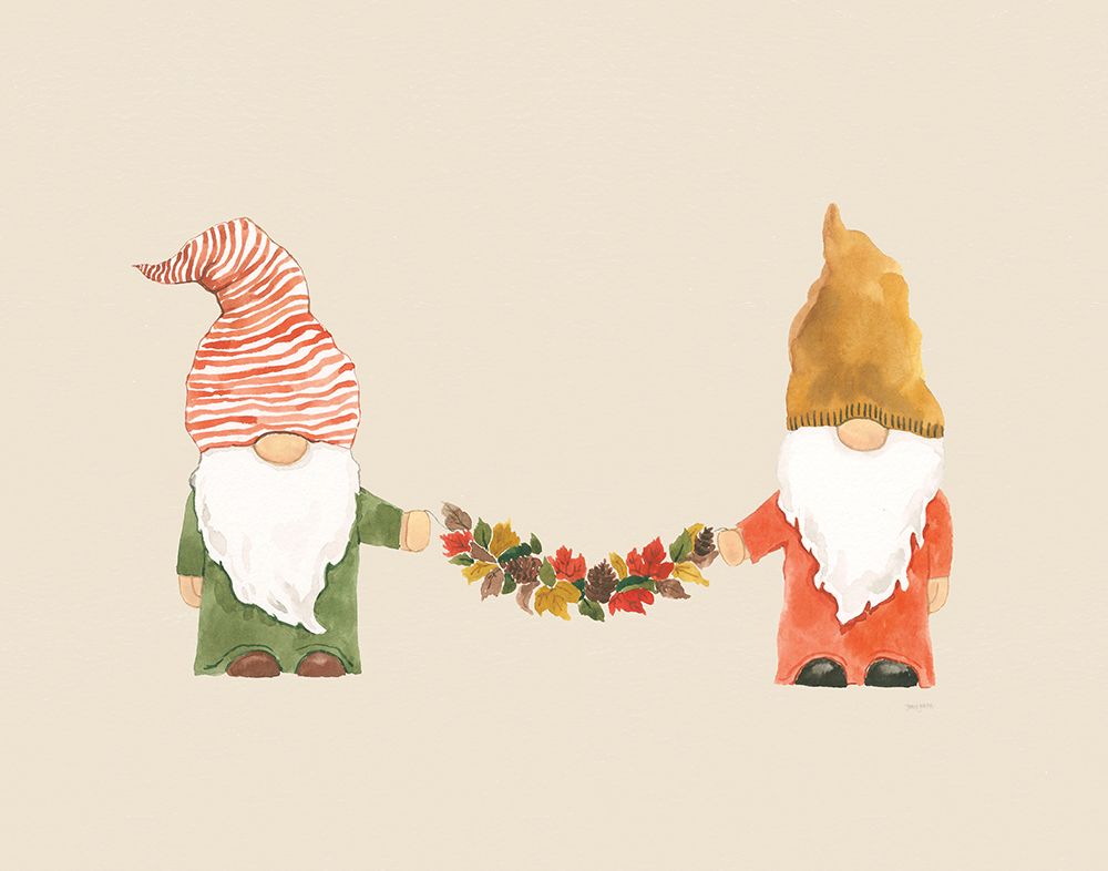 Harvest Gnomes IV Neutral art print by Jenaya Jackson for $57.95 CAD
