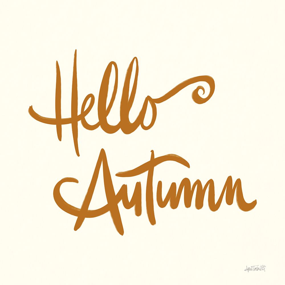 Hello Autumn I on Cream art print by Anne Tavoletti for $57.95 CAD