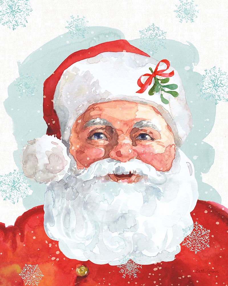Noth Pole Santa art print by Beth Grove for $57.95 CAD