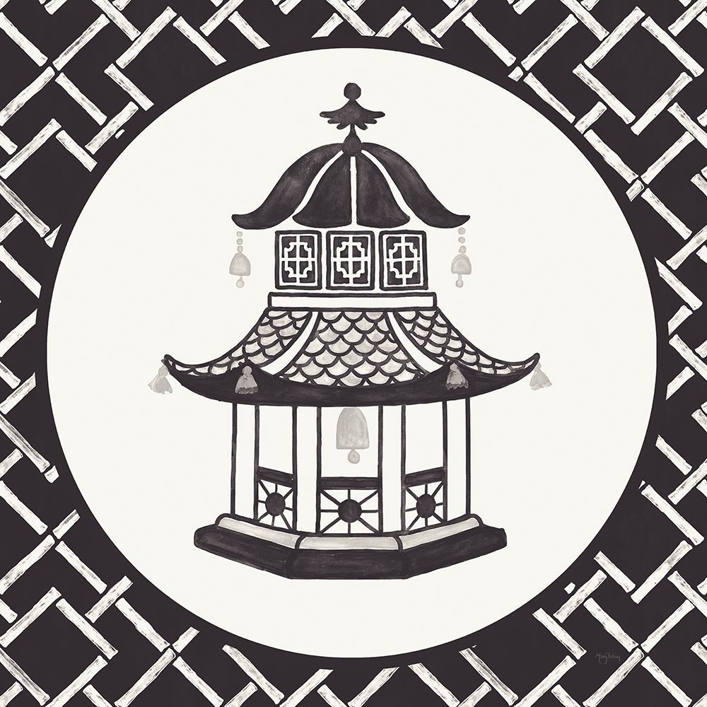 Everyday Chinoiserie VII BW art print by Mary Urban for $57.95 CAD