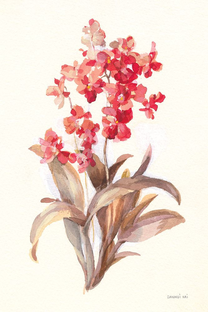Autumn Orchid I art print by Danhui Nai for $57.95 CAD
