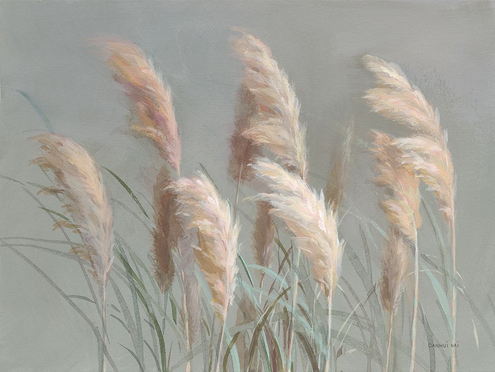 Pampas Grasses on Gray art print by Danhui Nai for $57.95 CAD