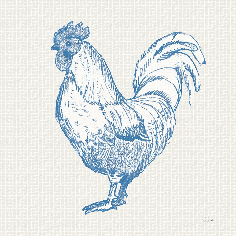 Cottage Rooster II art print by Sue Schlabach for $57.95 CAD