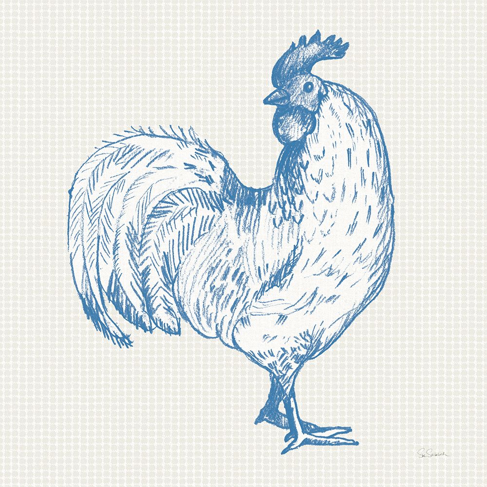 Cottage Rooster III art print by Sue Schlabach for $57.95 CAD