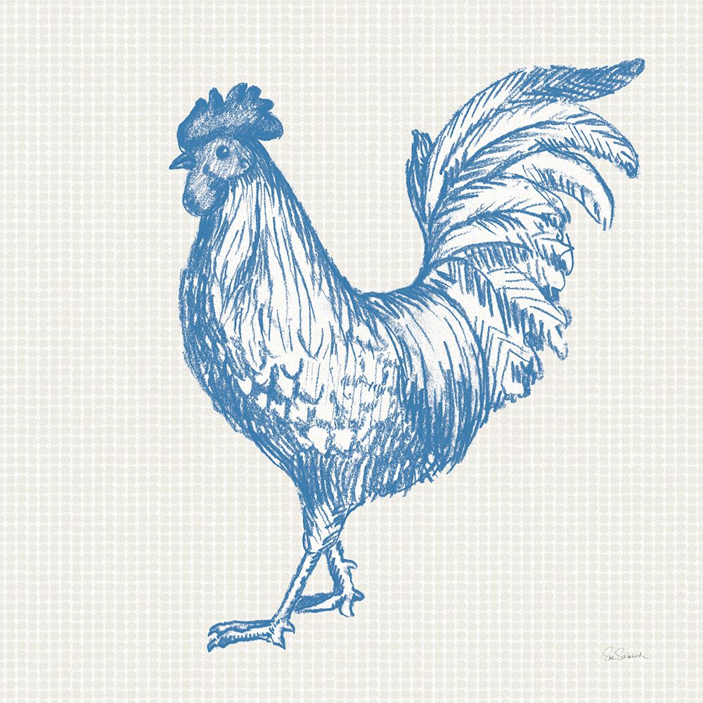 Cottage Rooster IV art print by Sue Schlabach for $57.95 CAD