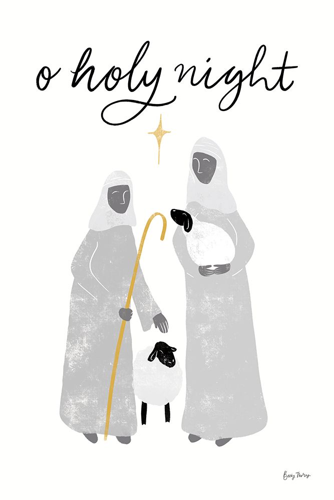 Nativity IV BWG art print by Becky Thorns for $57.95 CAD