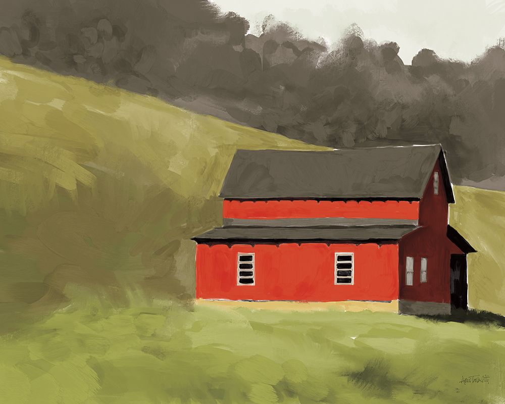 Red Barn I art print by Anne Tavoletti for $57.95 CAD