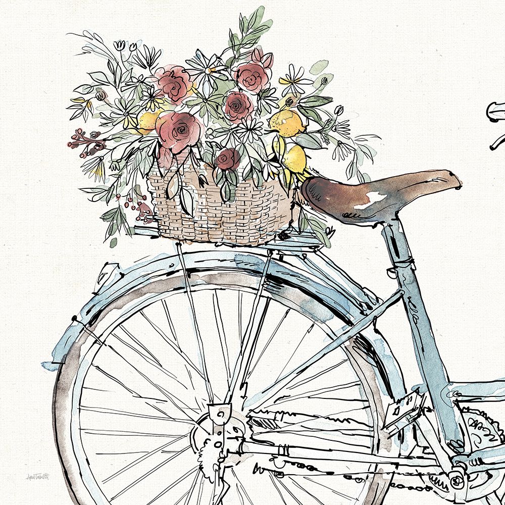 Farmhouse Flea Market Bike II art print by Anne Tavoletti for $57.95 CAD