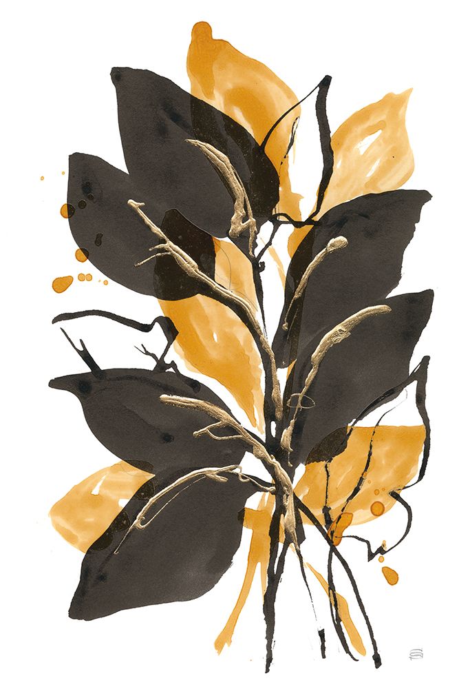Amber Black and Gold II art print by Chris Paschke for $57.95 CAD