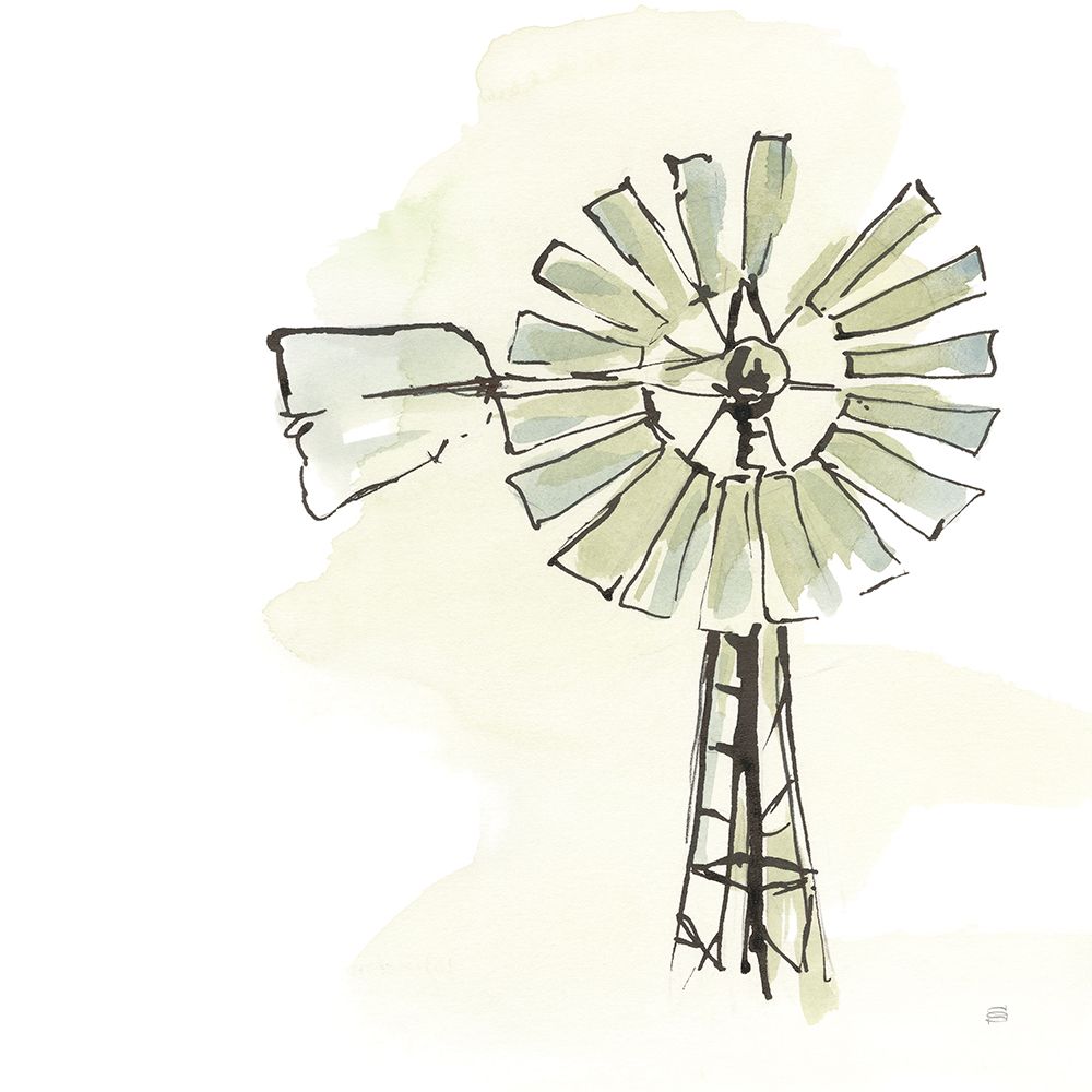 Windmill I art print by Chris Paschke for $57.95 CAD