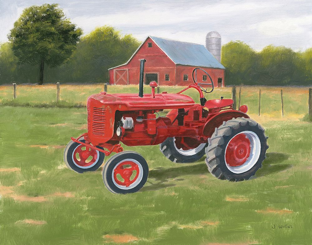 Vintage Tractor art print by James Wiens for $57.95 CAD