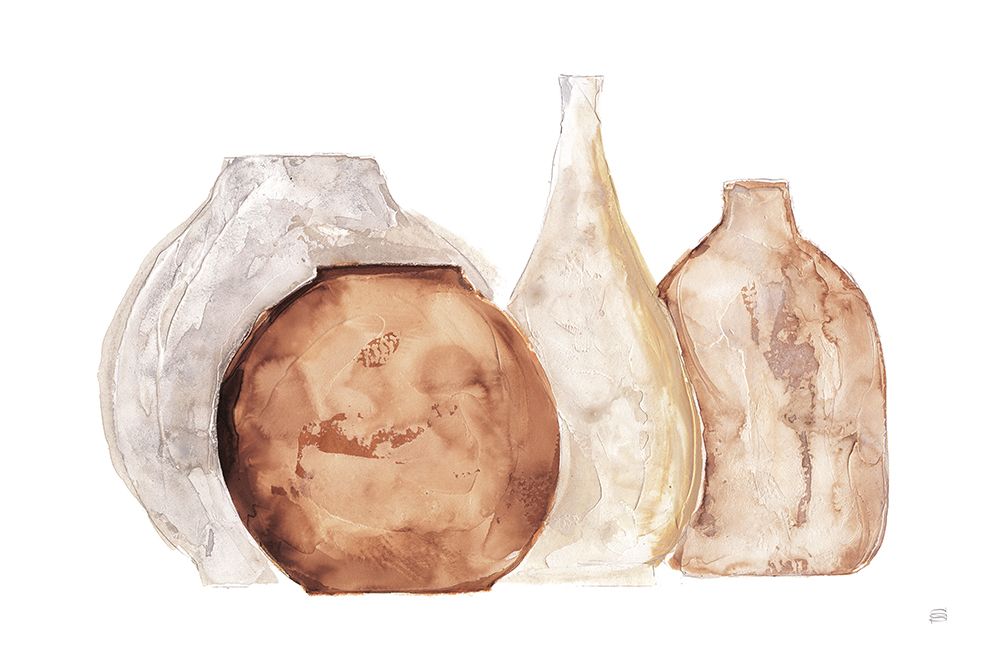 Earthy Neutral Vases IV art print by Chris Paschke for $57.95 CAD