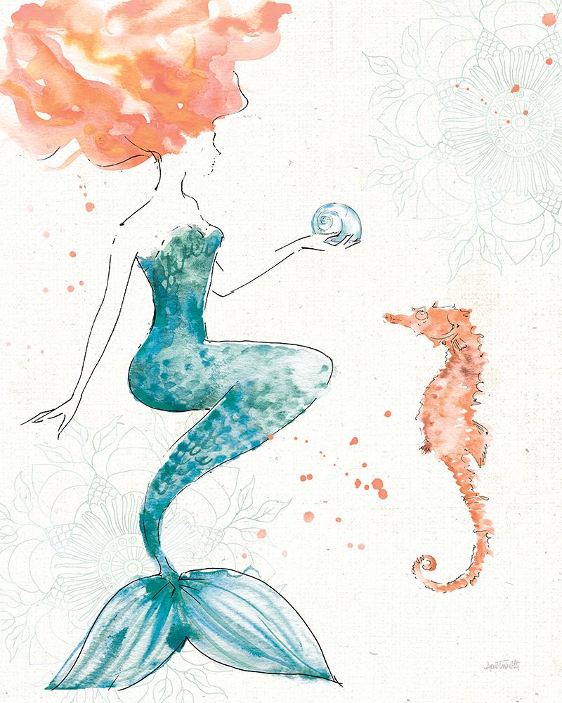 Sea Sirens I No Words art print by Anne Tavoletti for $57.95 CAD