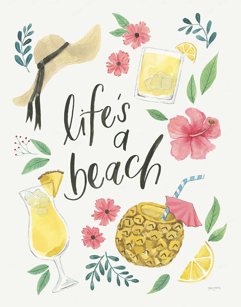 Lifes a Beach I art print by Jenaya Jackson for $57.95 CAD