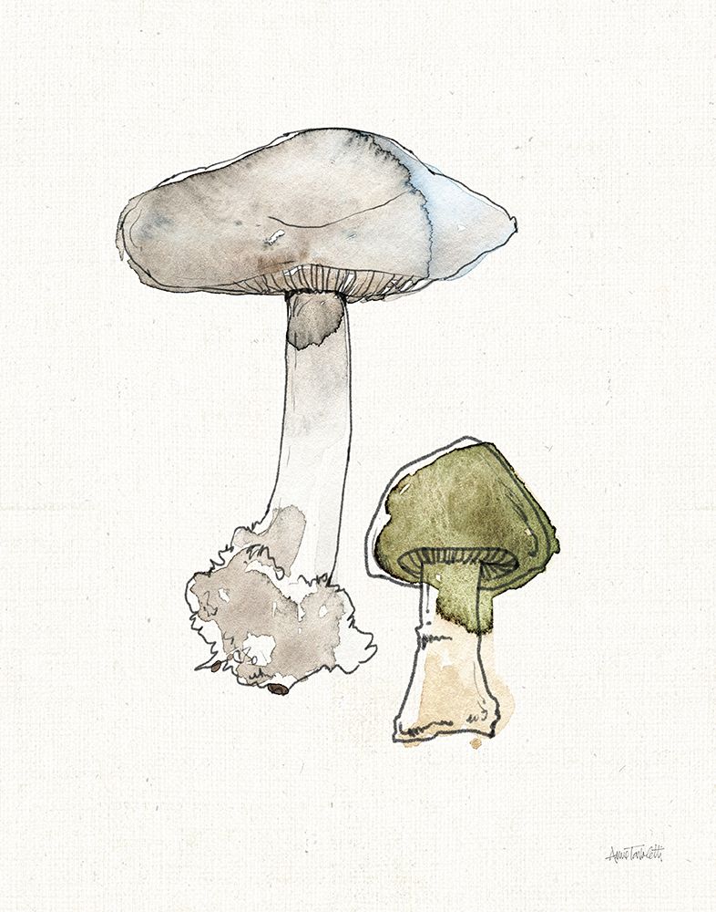 Fresh Farmhouse Mushrooms III art print by Anne Tavoletti for $57.95 CAD