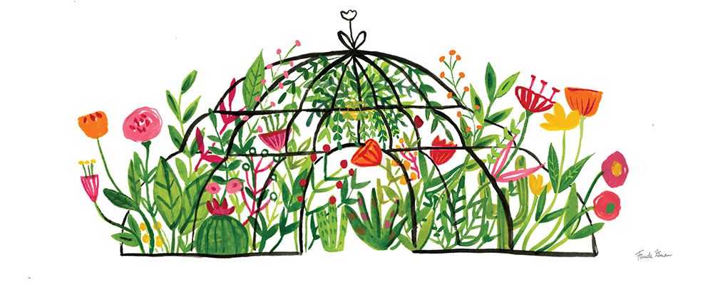 Greenhouse Blooming I art print by Farida Zaman for $57.95 CAD