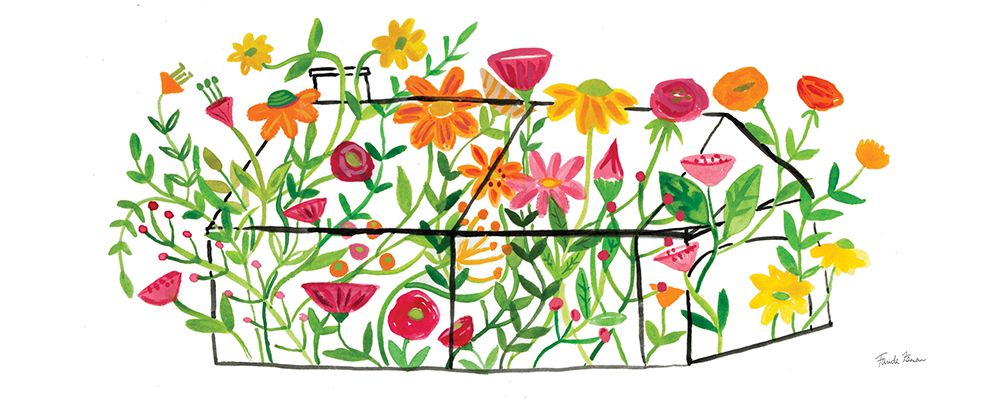 Greenhouse Blooming II art print by Farida Zaman for $57.95 CAD