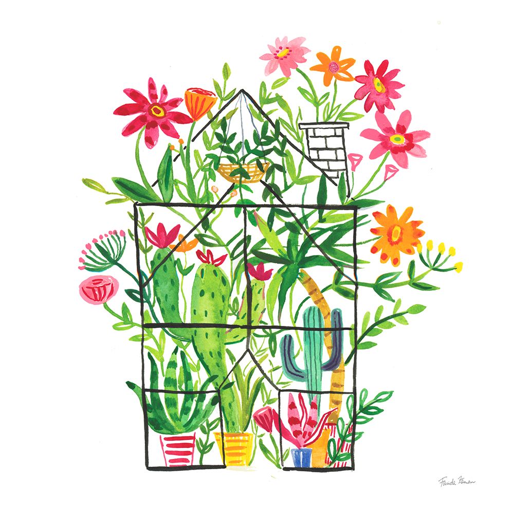 Greenhouse Blooming III art print by Farida Zaman for $57.95 CAD