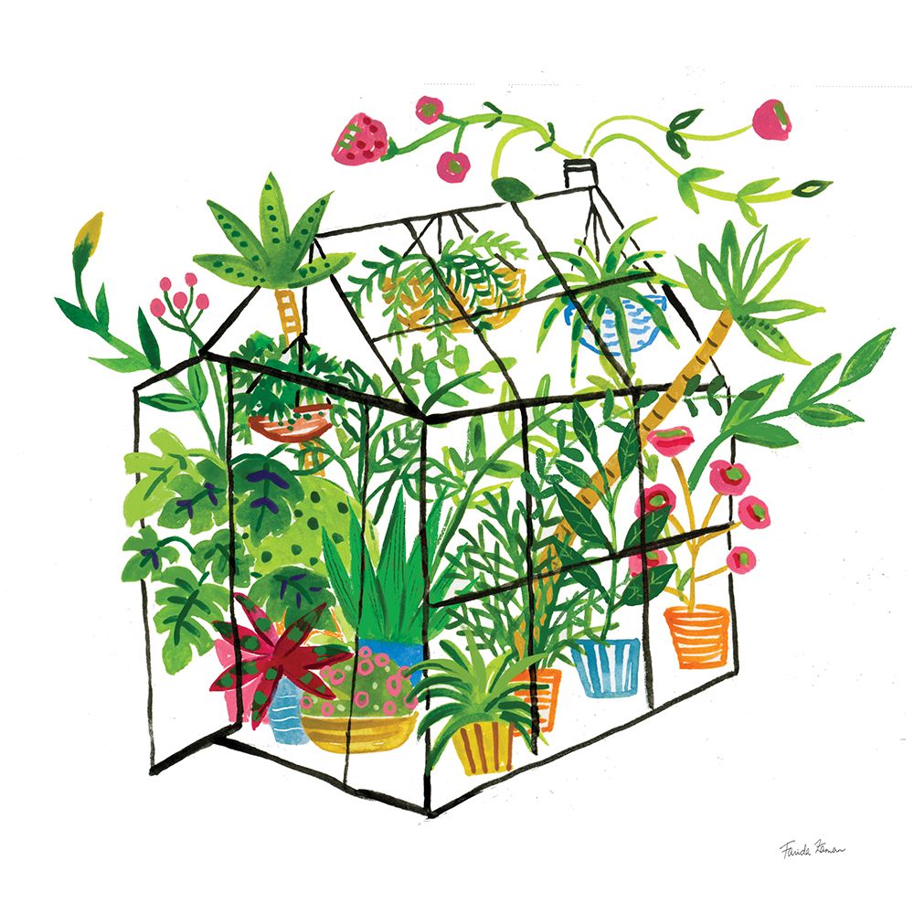 Greenhouse Blooming V art print by Farida Zaman for $57.95 CAD