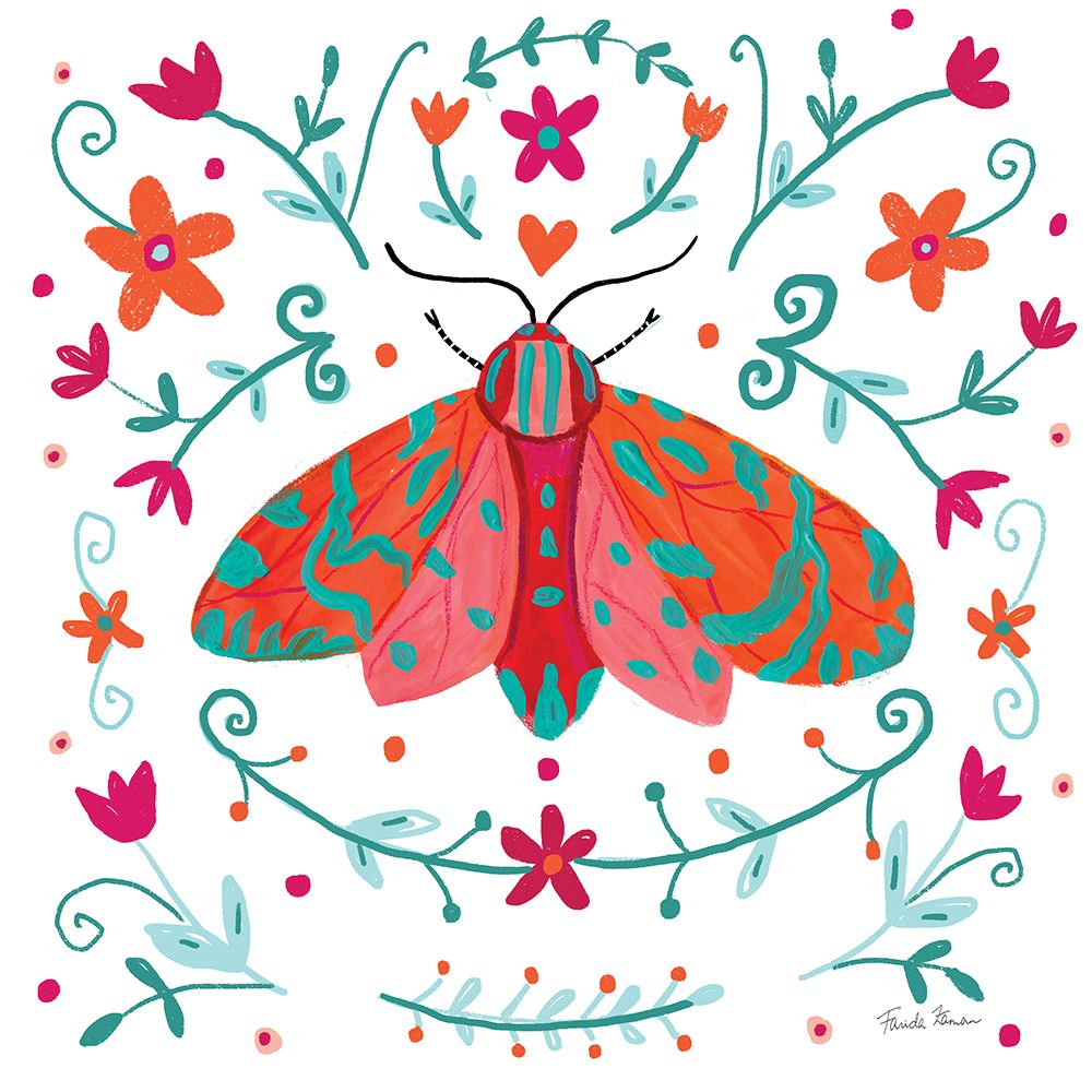 Pretty Moth art print by Farida Zaman for $57.95 CAD