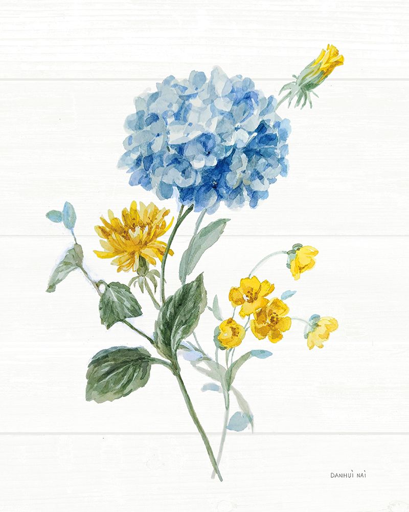 Bees and Blooms Flowers III art print by Danhui Nai for $57.95 CAD