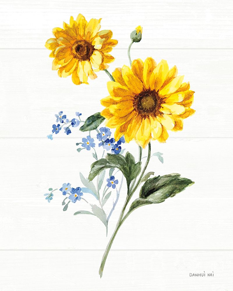 Bees and Blooms Flowers V art print by Danhui Nai for $57.95 CAD