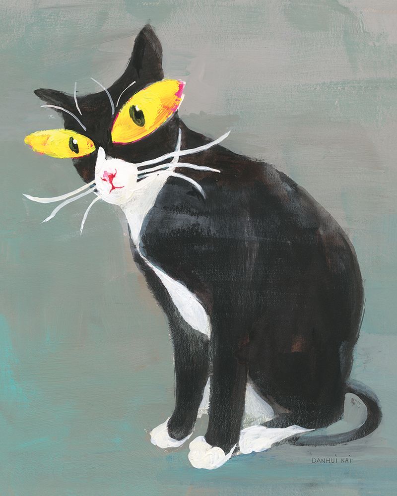 Black Kitty art print by Danhui Nai for $57.95 CAD