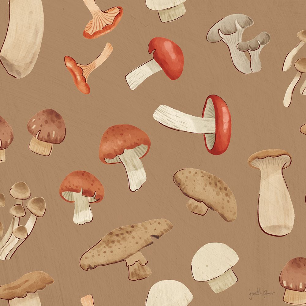 Mushroom Madness Pattern IE art print by Janelle Penner for $57.95 CAD