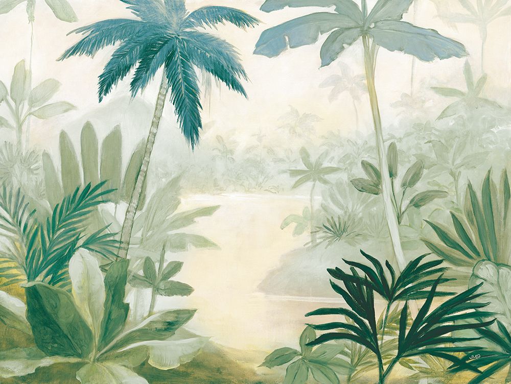 Palm Lagoon Blue art print by Julia Purinton for $57.95 CAD