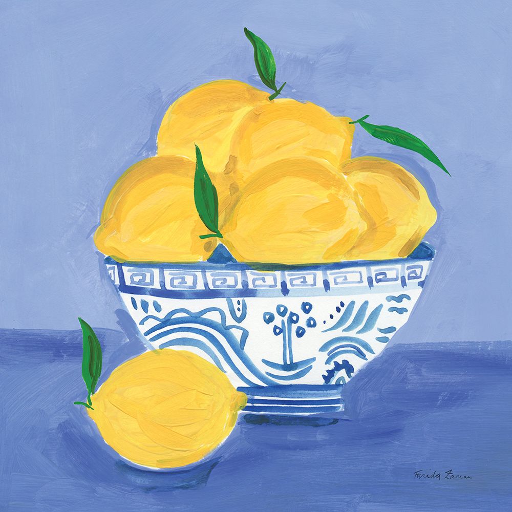 Lemon Still Life art print by Farida Zaman for $57.95 CAD