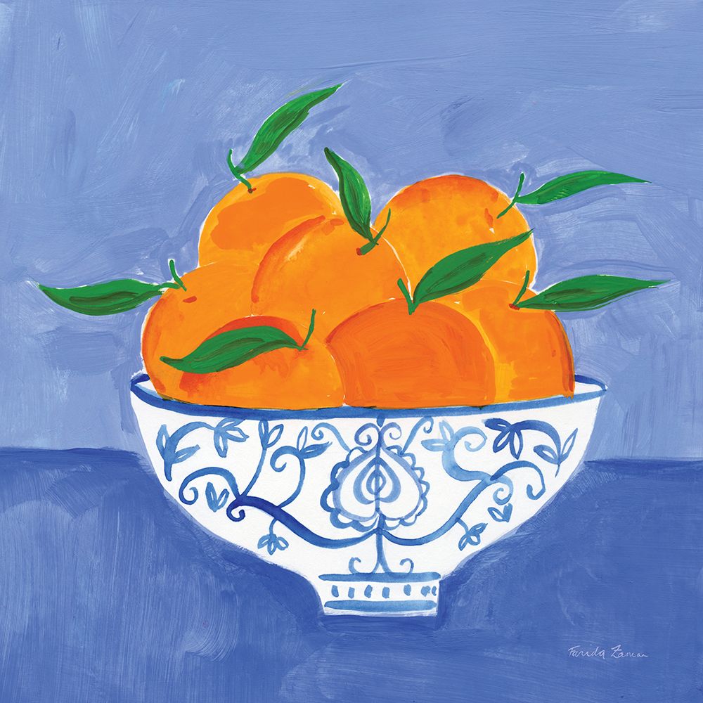 Orange Still Life art print by Farida Zaman for $57.95 CAD