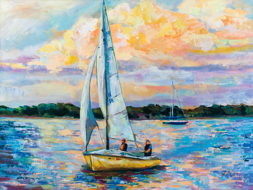 Sunday Sail art print by Jeanette Vertentes for $57.95 CAD