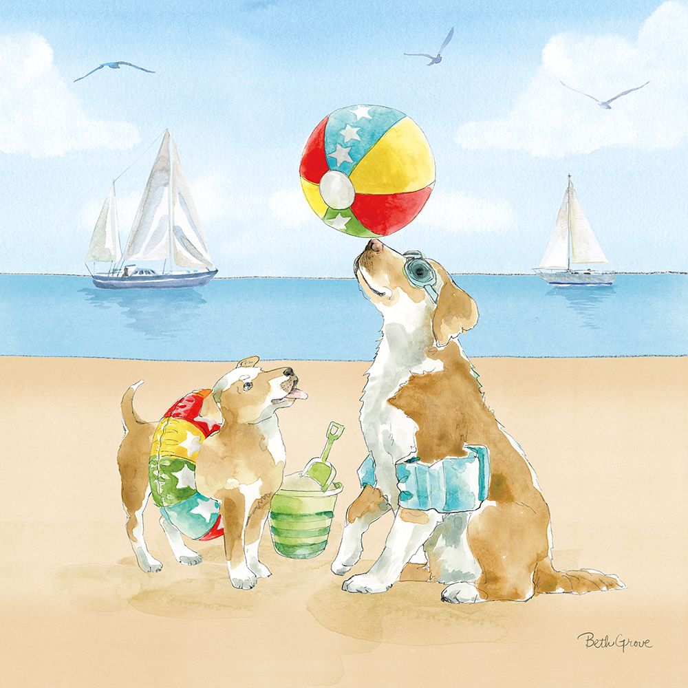 Summer Fun at the Beach II art print by Beth Grove for $57.95 CAD