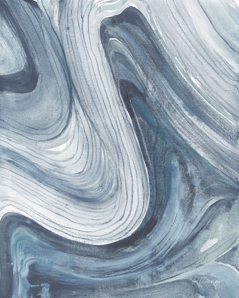 Swirl II Blue Gray art print by Albena Hristova for $57.95 CAD
