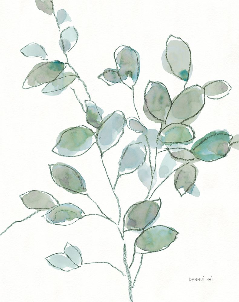 Transparent Branch Eucalyptus art print by Danhui Nai for $57.95 CAD