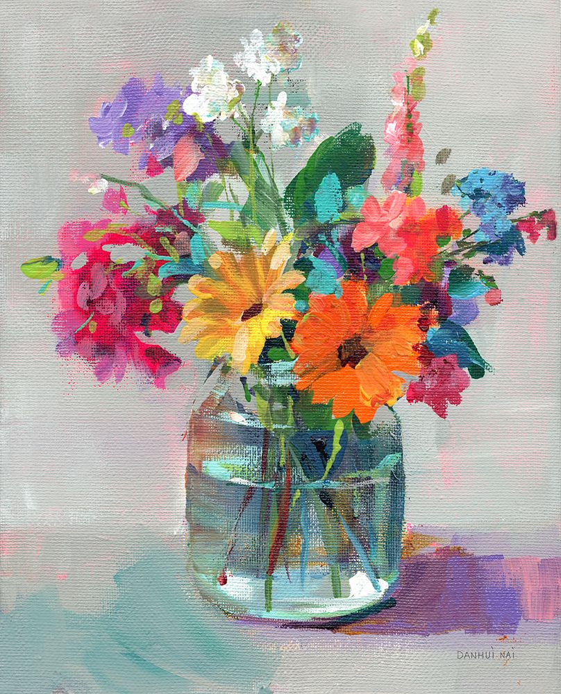 Cottage Garden Bouquet I art print by Danhui Nai for $57.95 CAD