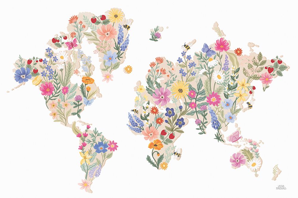 Wild Meadow World art print by Laura Marshall for $57.95 CAD
