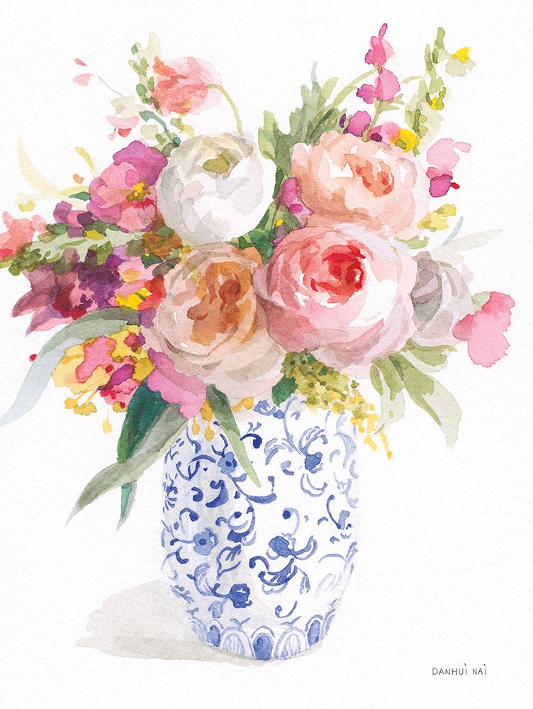 Sunday Bouquet I art print by Danhui Nai for $57.95 CAD