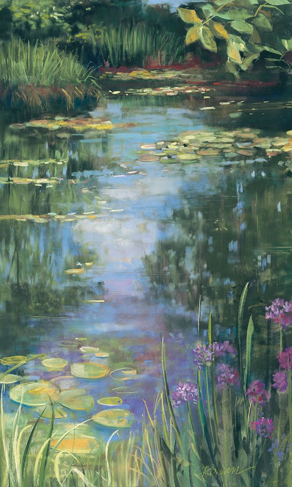 Garden Pond I art print by Carol Rowan for $57.95 CAD