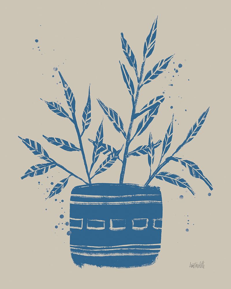 Vallarta Blue Botanical Sketches IX art print by Anne Tavoletti for $57.95 CAD
