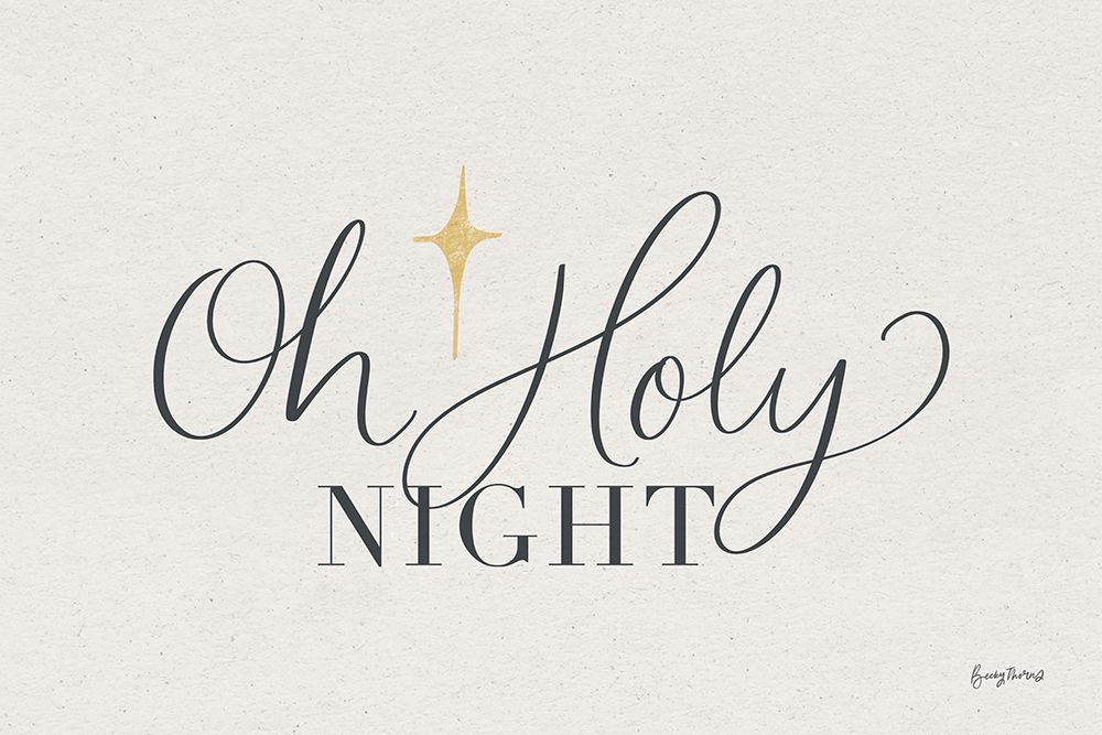 Oh Holy Night art print by Becky Thorns for $57.95 CAD