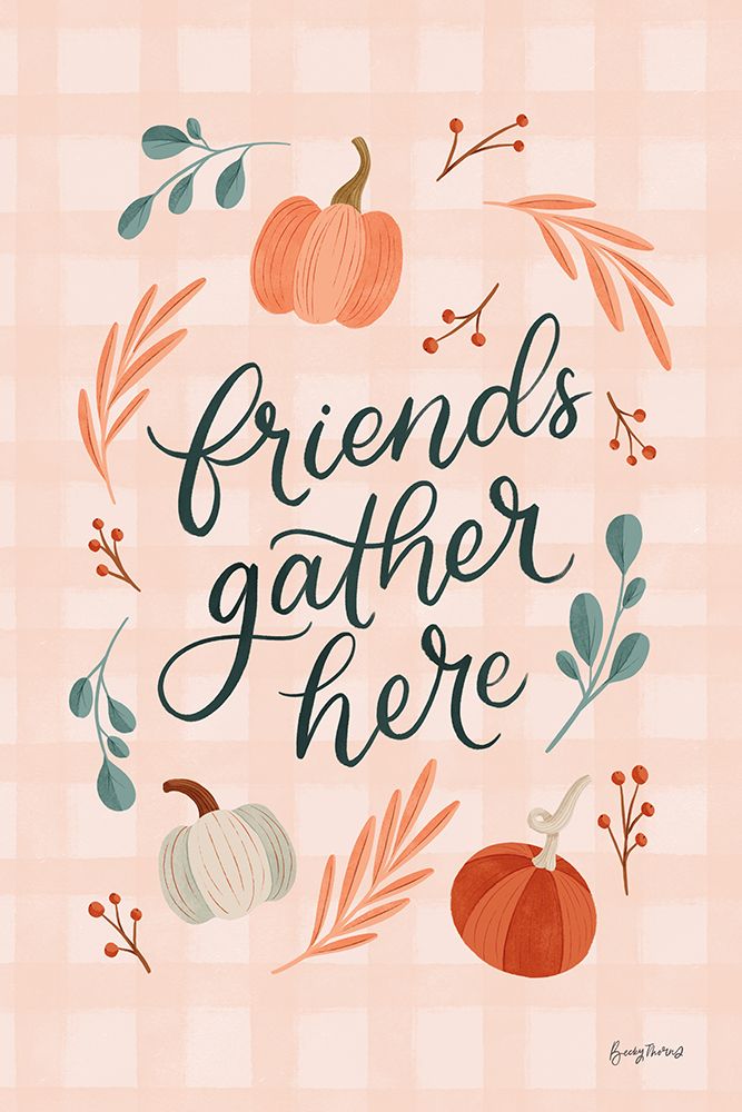 Friendsgiving I art print by Becky Thorns for $57.95 CAD