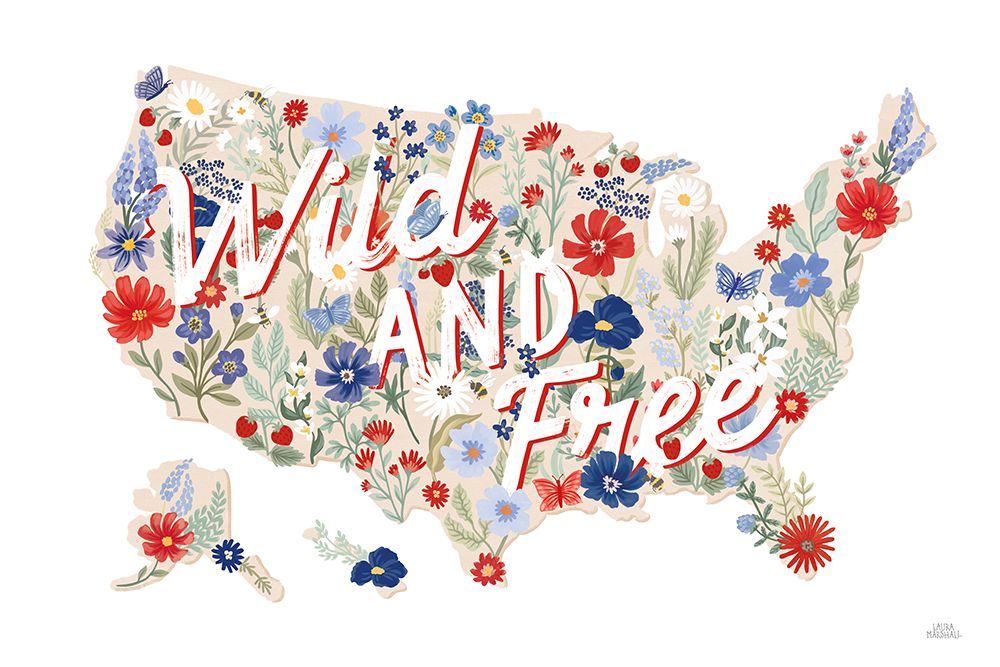 Wild Meadow USA art print by Laura Marshall for $57.95 CAD