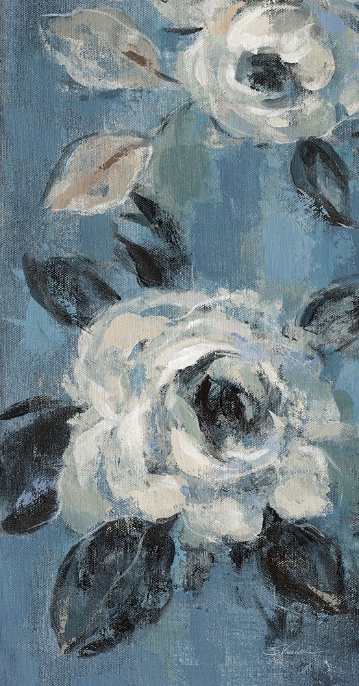 Loose Flowers on Dusty Blue III art print by Silvia Vassileva for $57.95 CAD