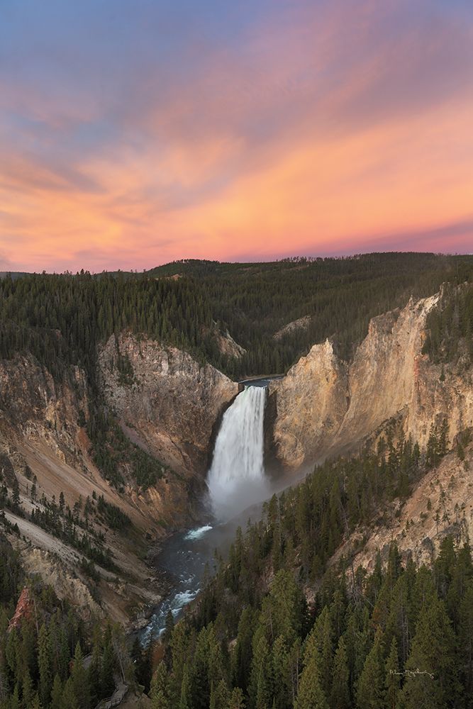 Lower Falls of the Yellowstone River II art print by Alan Majchrowicz for $57.95 CAD